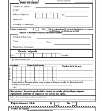 Ficha De Inscripción Para Primaria SEP : Formato Y Requisitos