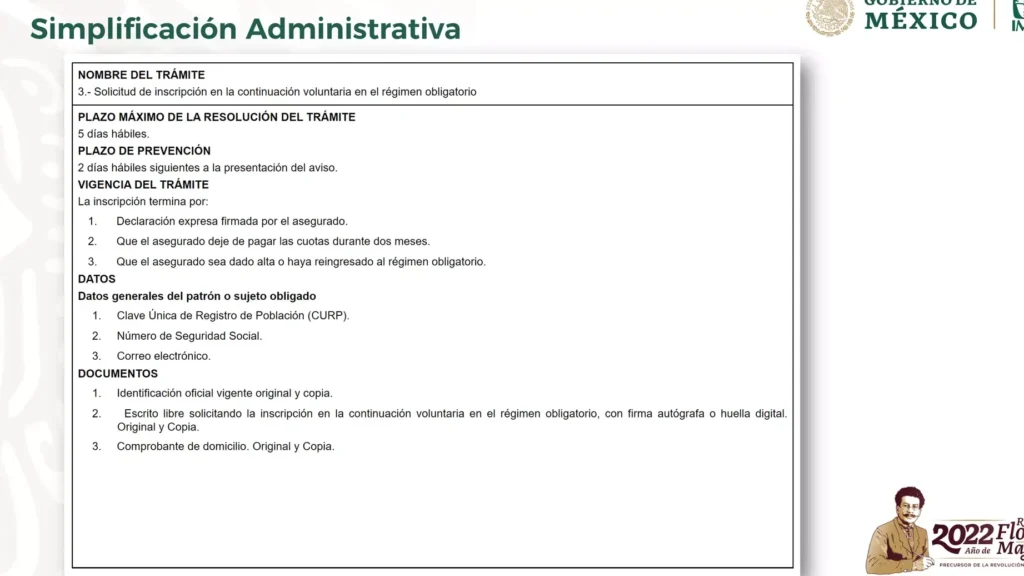 Guía De Inscripción A La Continuación Voluntaria En El Régimen Obligatorio