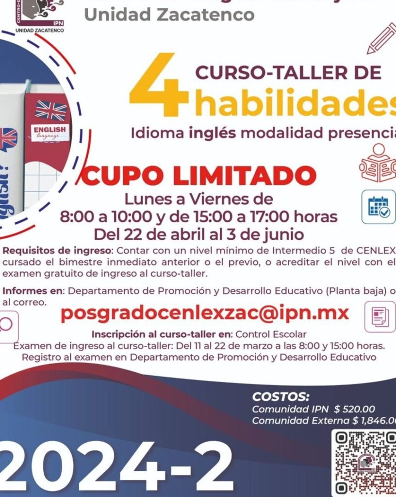 Inscripción Cenlex Zacatenco: Requisitos, Fechas Y Pasos