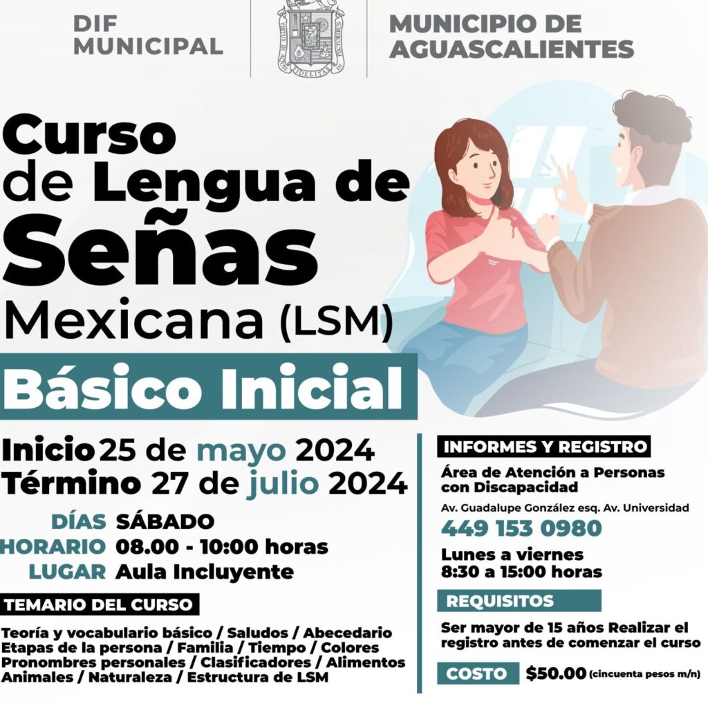 Inscripción En Academia De Lengua De Señas Mexicana: Cursos LSM