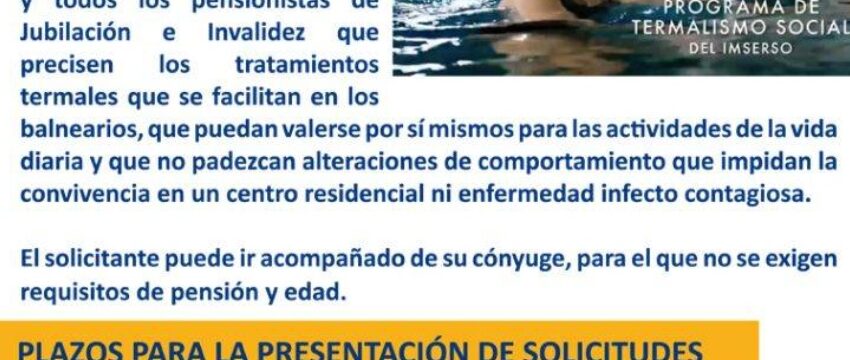 Inscripción IMSERSO : Requisitos, Plazos Y Guía De Solicitud