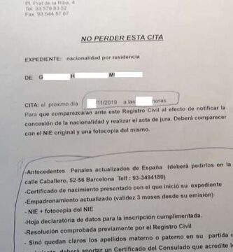 Inscripción Para La Nacionalidad Española Cómo Rellenar La Declaración De Datos