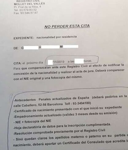Inscripción Para La Nacionalidad Española Cómo Rellenar La Declaración De Datos